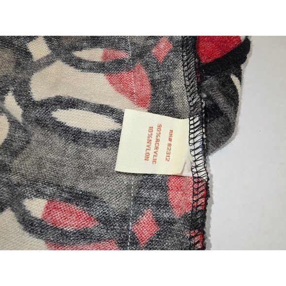 Arveh Women's XL Short Sleeve Knit Dress Red Gray White Circle Pattern - Picture 4 of 7